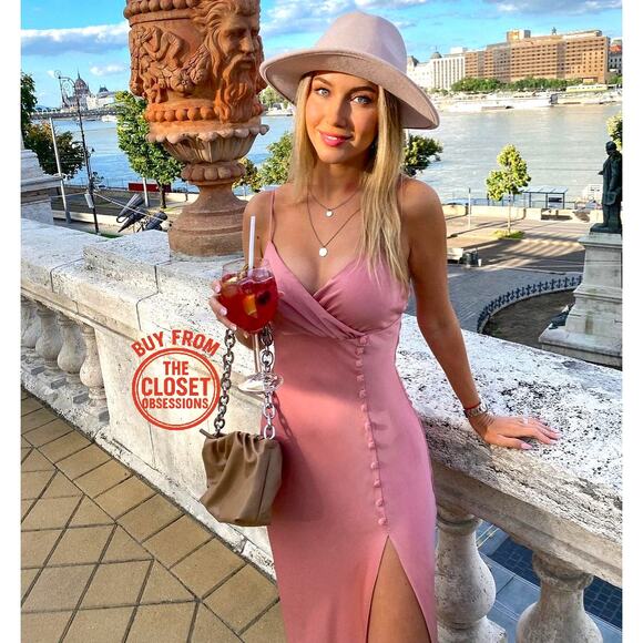 ZARA BLOGGER FAVE!!! V-Neck Dress with Slit NWT - Picture 2 of 16